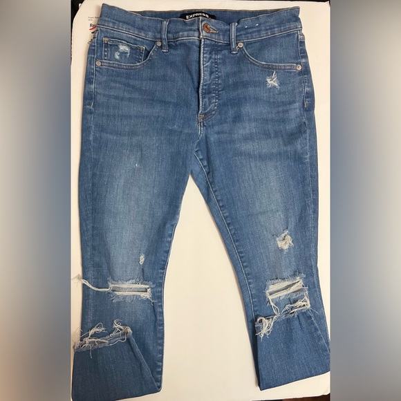 EXPRESS Jeans Ankle legging mid rise size 10S - Picture 3 of 6